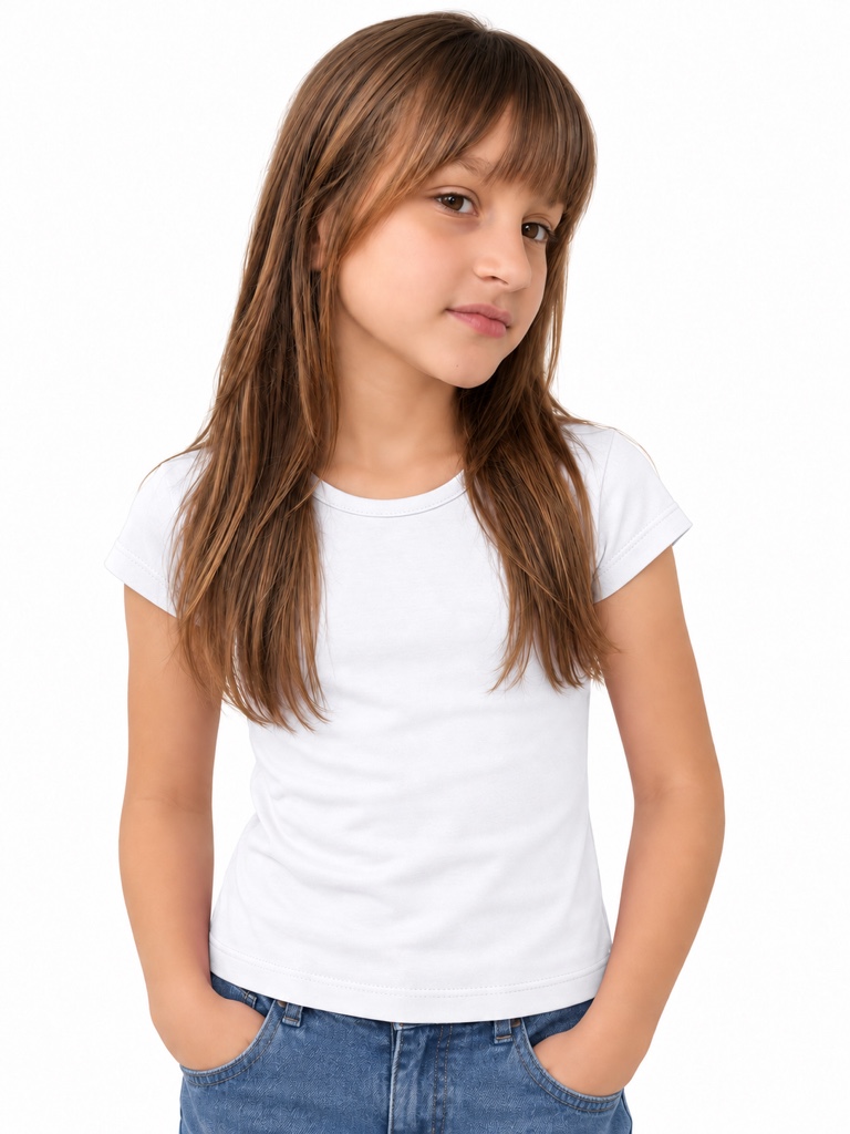 Camiseta branca infantil