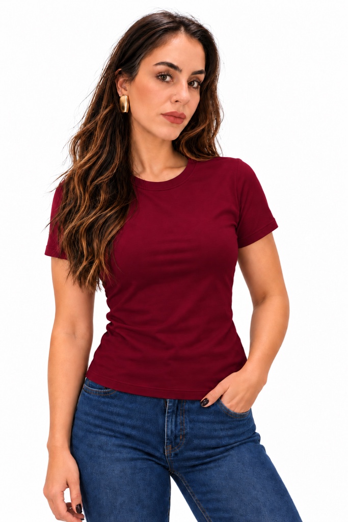 BABY LOOK POLIAMIDA - MARSALA