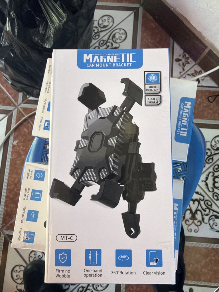 Porta teléfono para moto doble