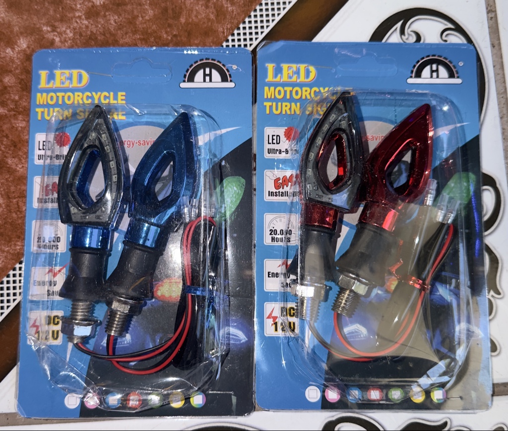 Pide vías led surtido rojo y azul estilo triángulo