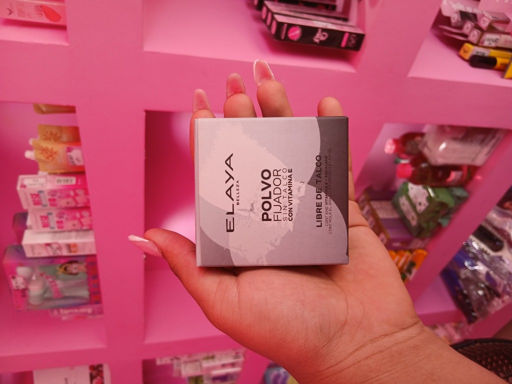 POLVO FIJADOR SIN TALCO CON VITAMINA E ELAYA BELLEZA