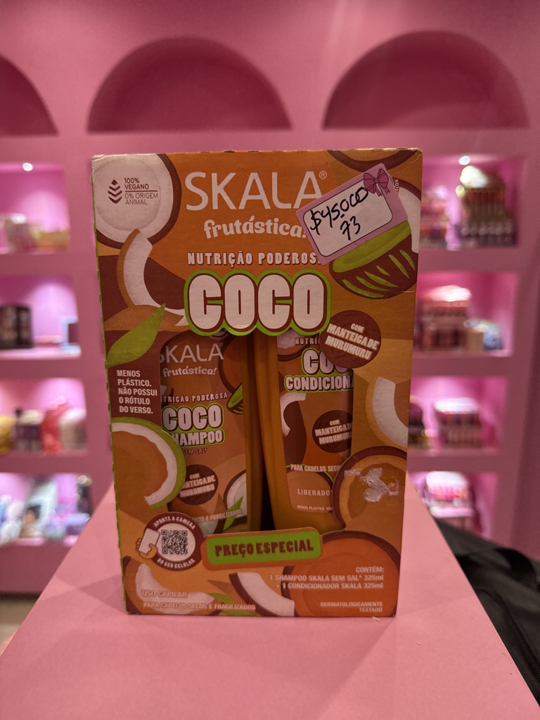 KIT DE SHAMPOO Y ACONDICIONADOR COCO SKALA