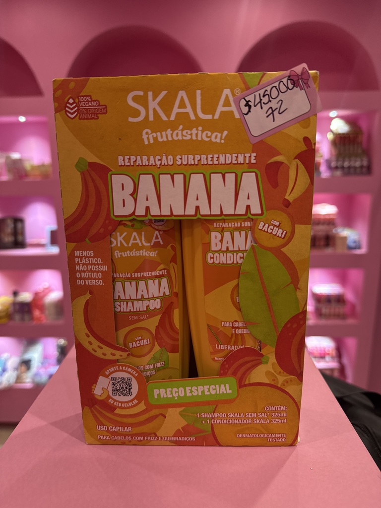 KIT DE SHAMPOO Y ACONDICIONADOR BANANA SKALA