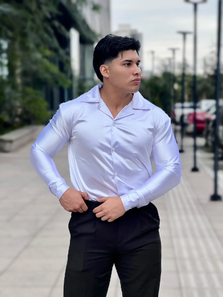 Camisa Satinada Blanco