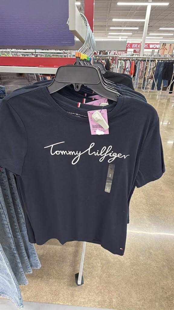 Tommy Hilfiger camiseta azul con logo firma