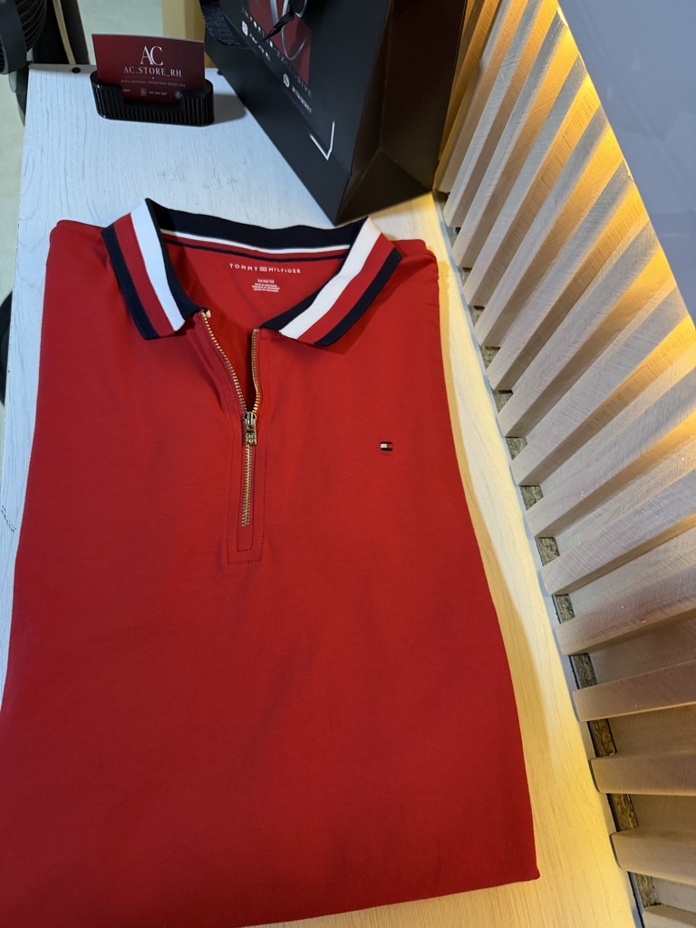 Tommy Hilfiger polo rojo