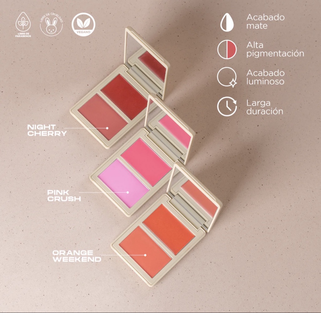 RUBOR EN DÚO ALLURE CREMA Y POLVO COMPACTO