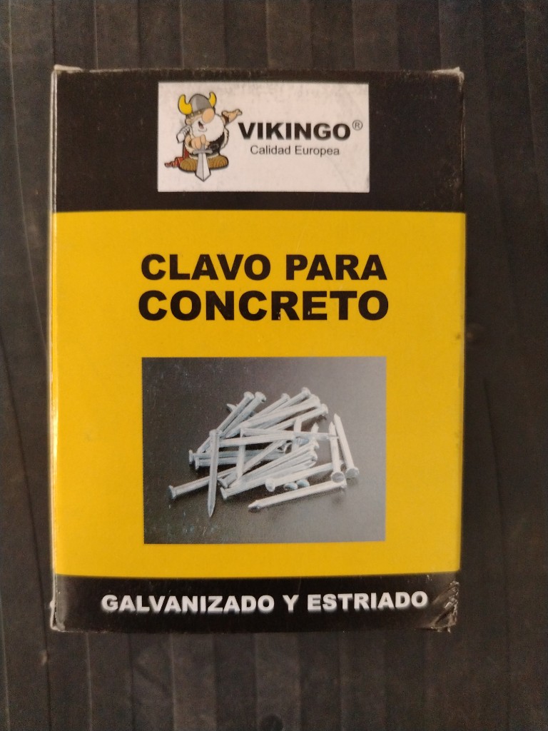 Vikingo clavo para concreto galvanizado