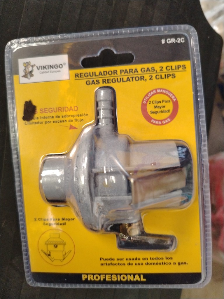 VALBULA PARA GAS 2 CLIP 3/8GR VIKINGO
