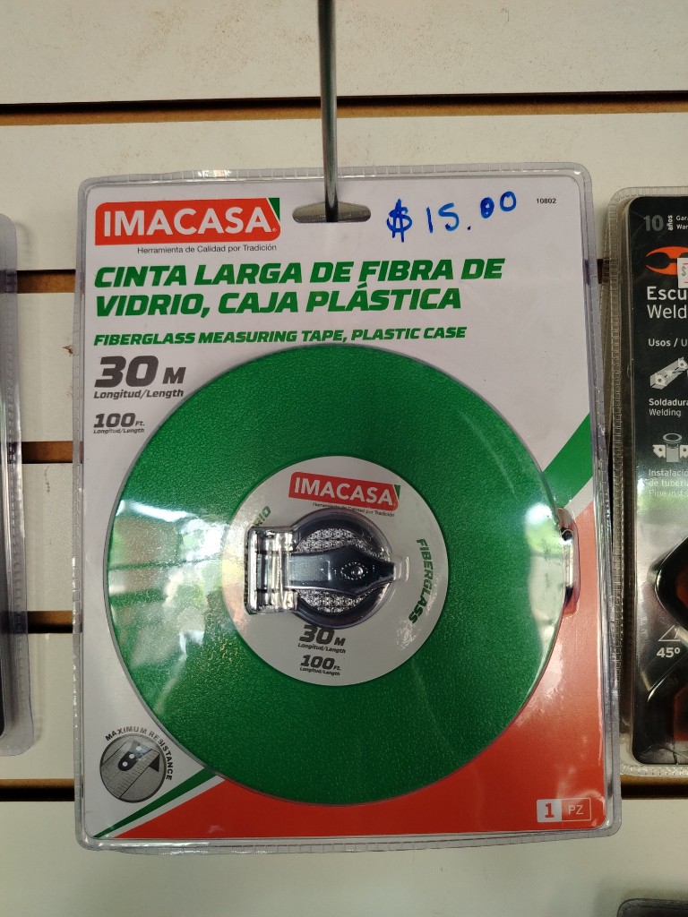 CINTA 30 MT FIBRA DE VIDRIO