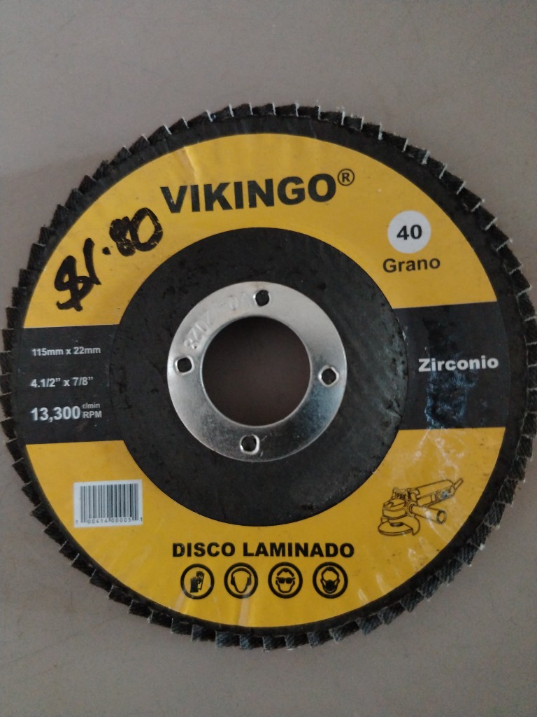 VIKINGO disco laminado zirconio 40 grano