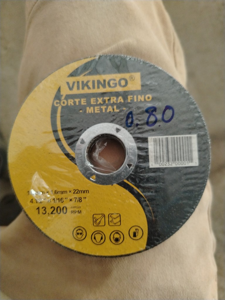 Vikingo disco corte metal fino