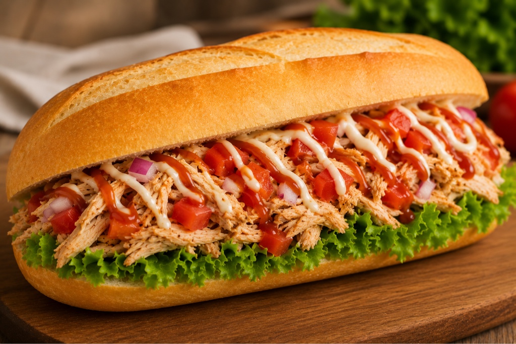 Pan con pollo