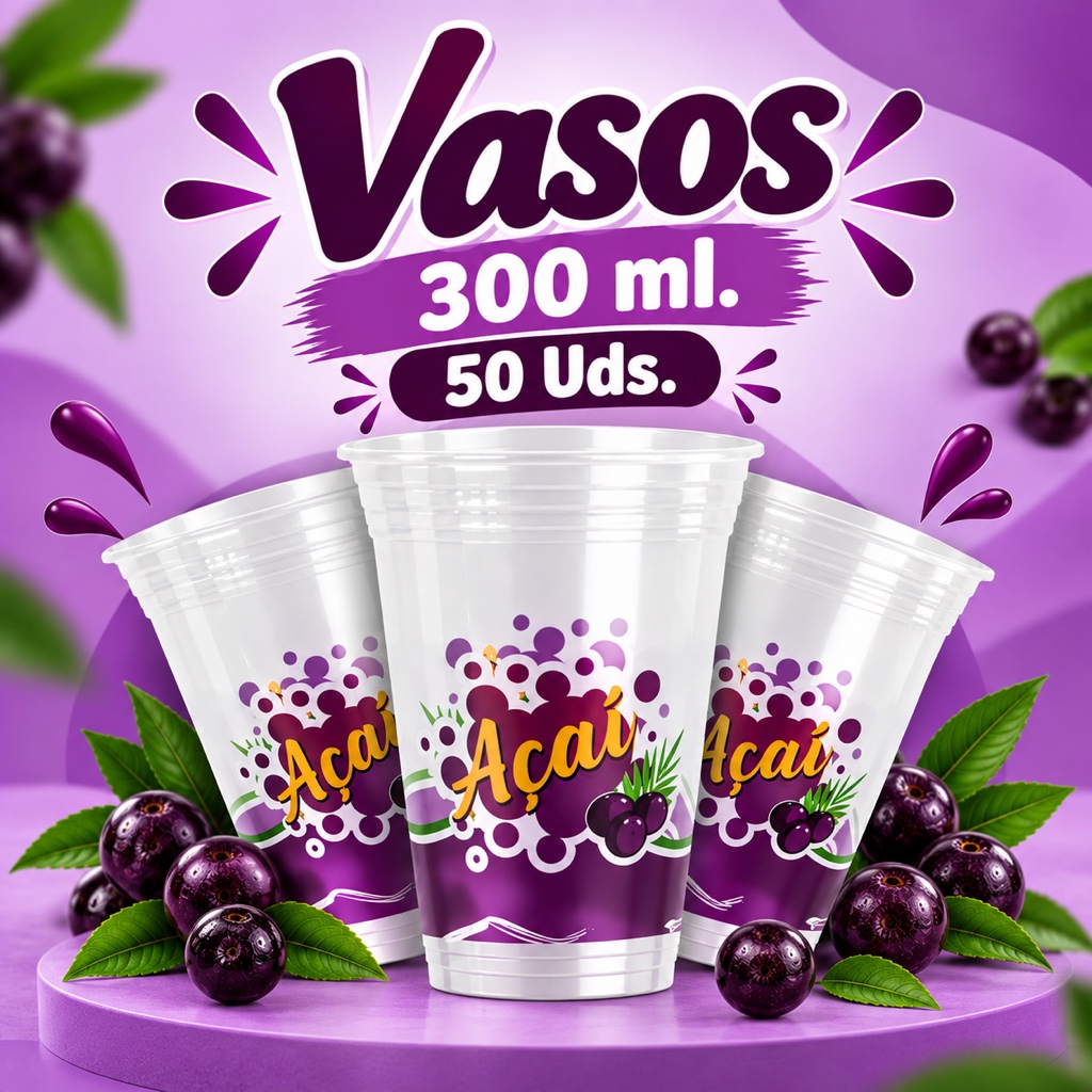 Vasos 300ml 50un