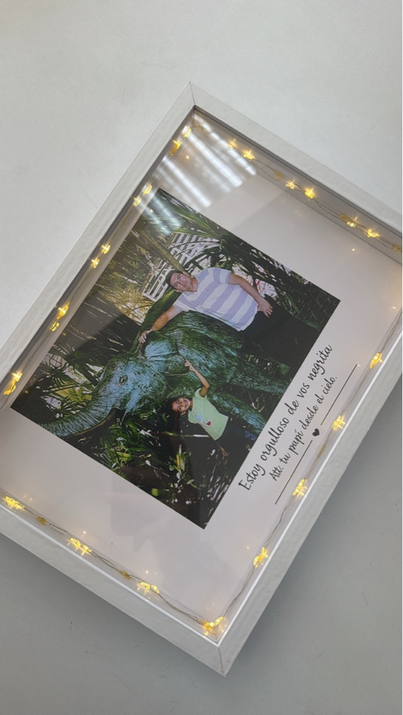 Cuadro personalizado con luces