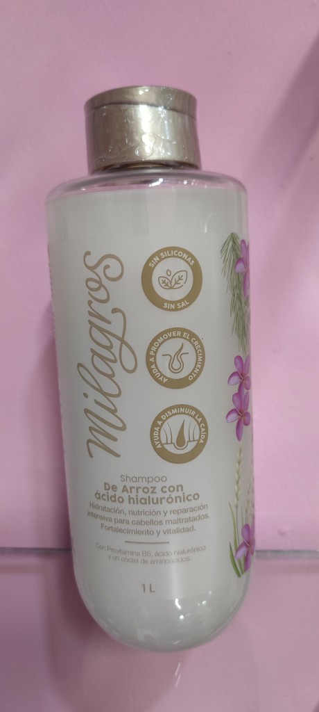 Sh de arroz y ácido hialurónico litro