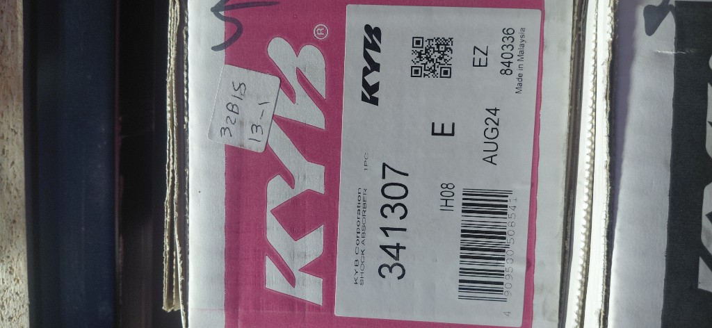 AMORTIGUADOR TRASERO; Marca KAYABA;Modelo 02--04;Parte 341307; Tipo GAS; Carac:ESTRUCTURA