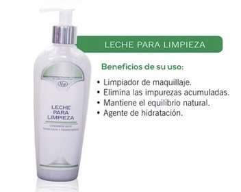Leche para limpieza facial