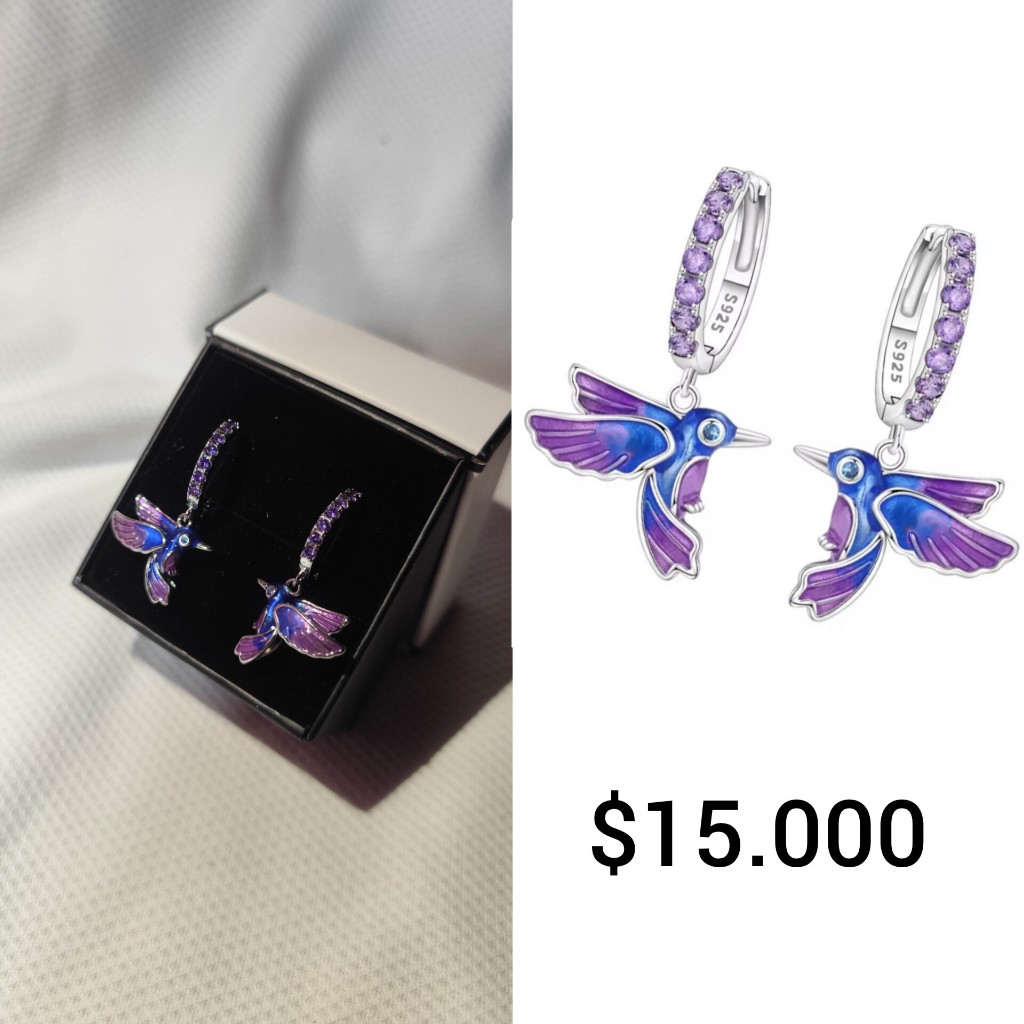 Colibries purpura y azul