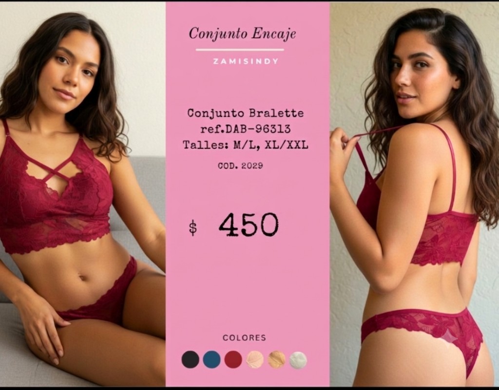Bralette conjunto encaje