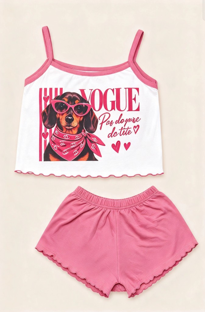 Pijama blusa corta 2