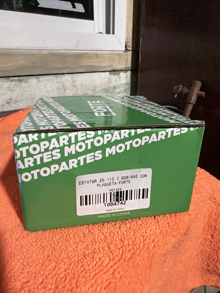 Estator ZB 110 2 bobinas con plaqueta FORTE