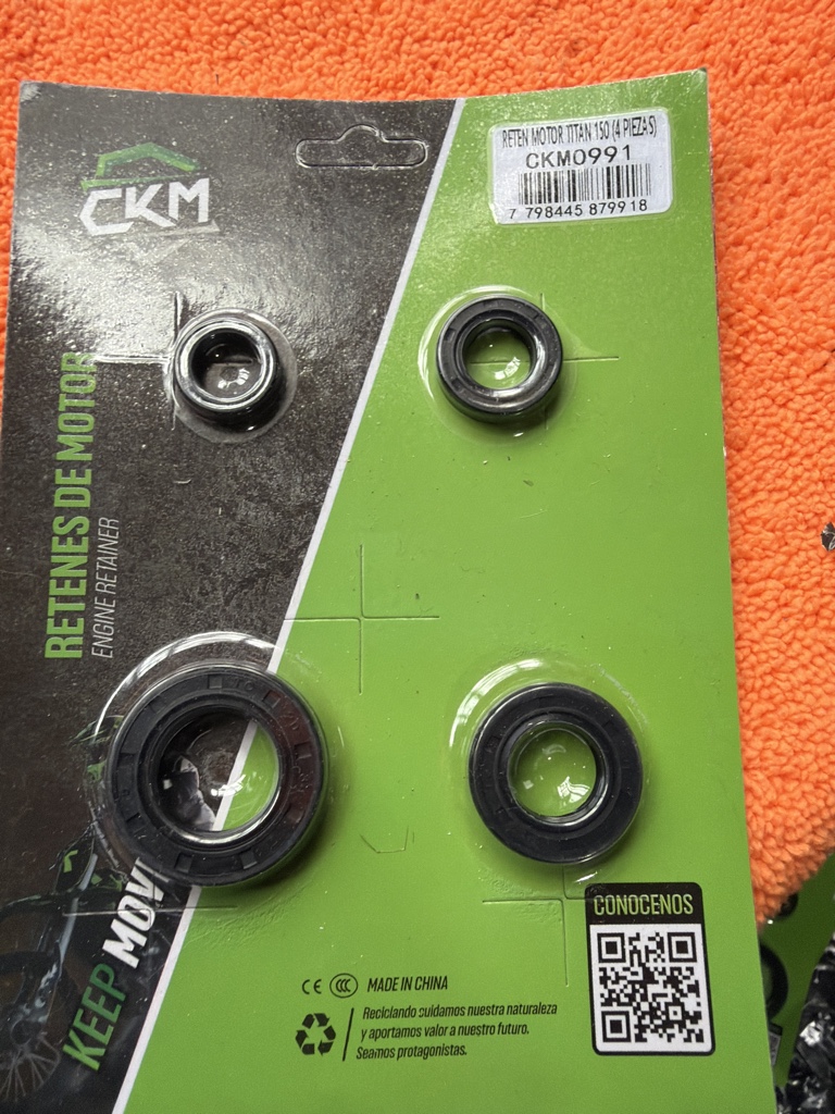 Retenes de motor TITÁN 150 CKM