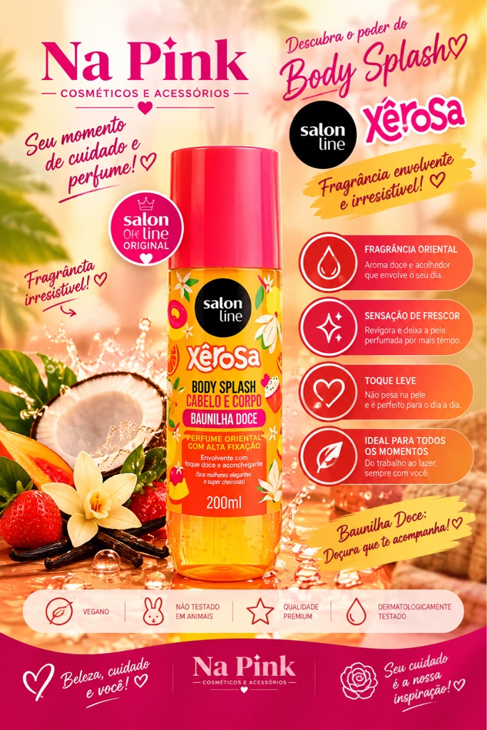 Salon Line Xêrosa Baunilha Doce 200ml