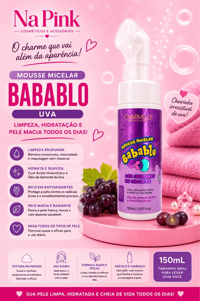 Babablo Mousse Micelar Uva 150mL