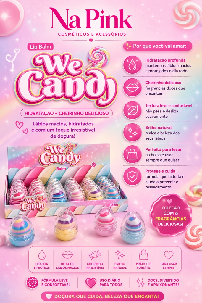 We Candy Lip Balm colorido