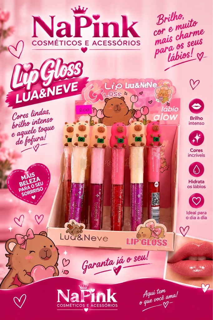 Lip Gloss que Pisca