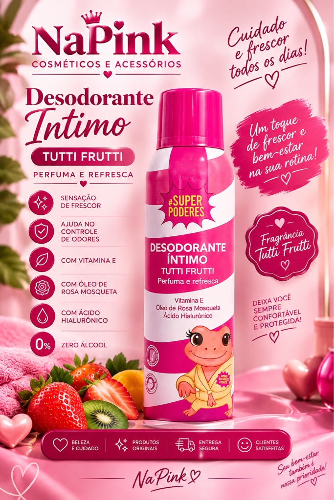 desodorante íntimo tutti frutti