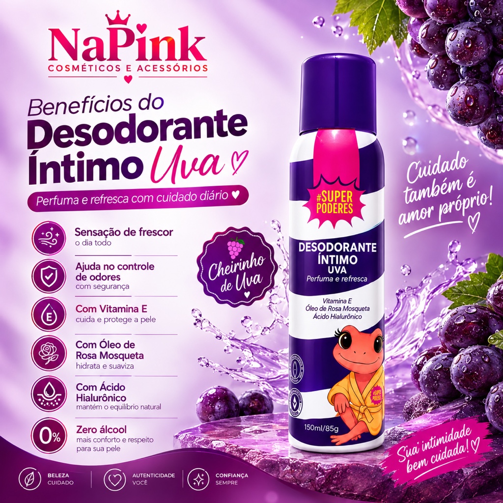 Desodorante Íntimo Uva
