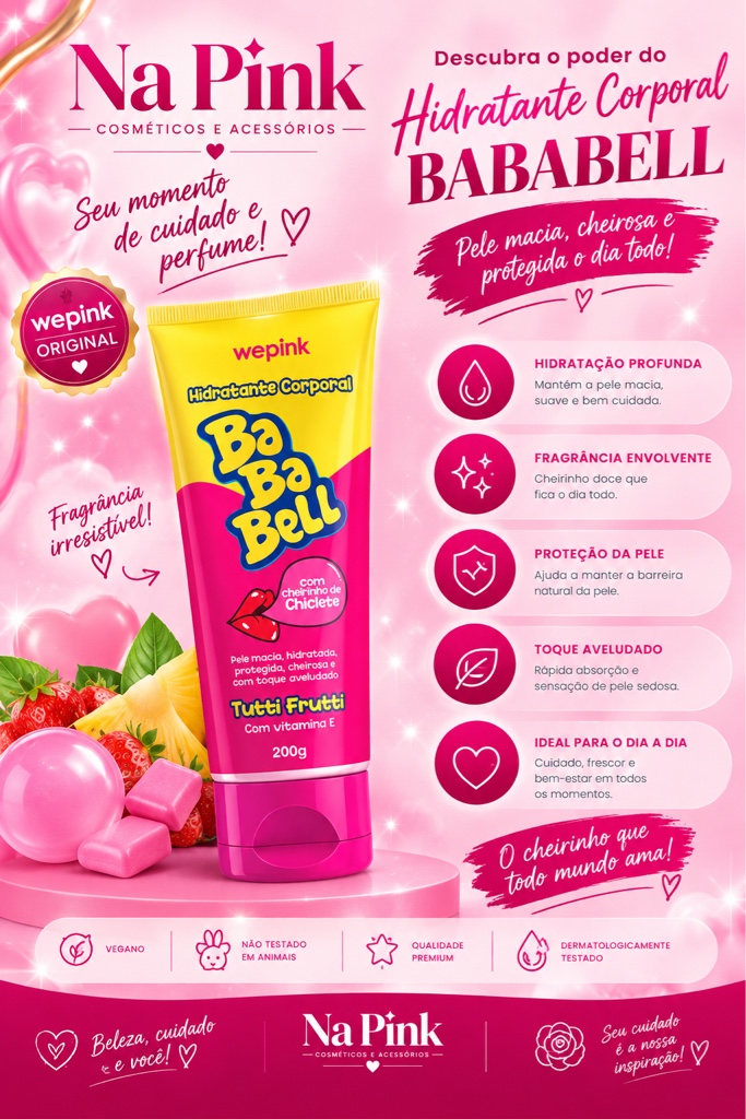 Hidratante Baba Bell Tutti Frutti 200g