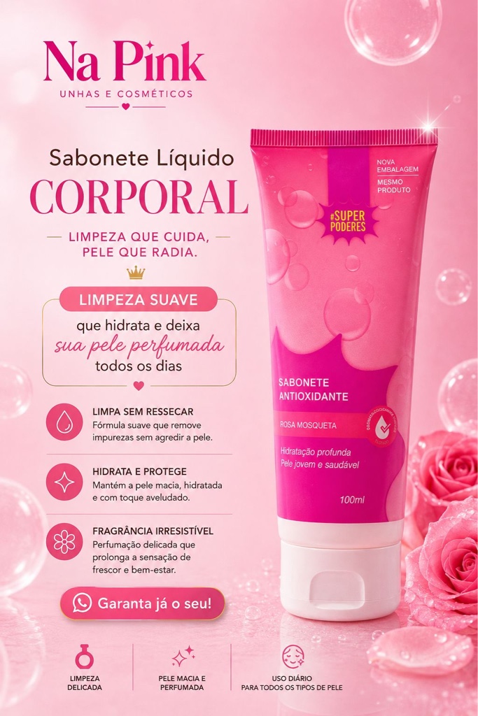 Sabonete Líquido Rosa Mosqueta 100ml