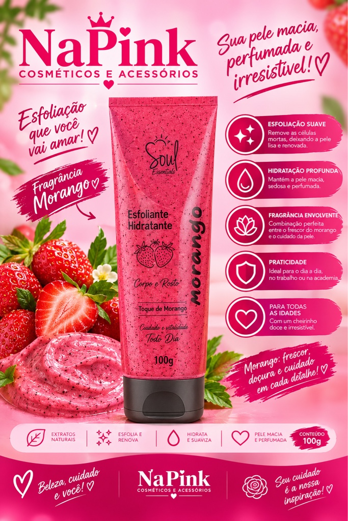 Esfoliante Morango 100g