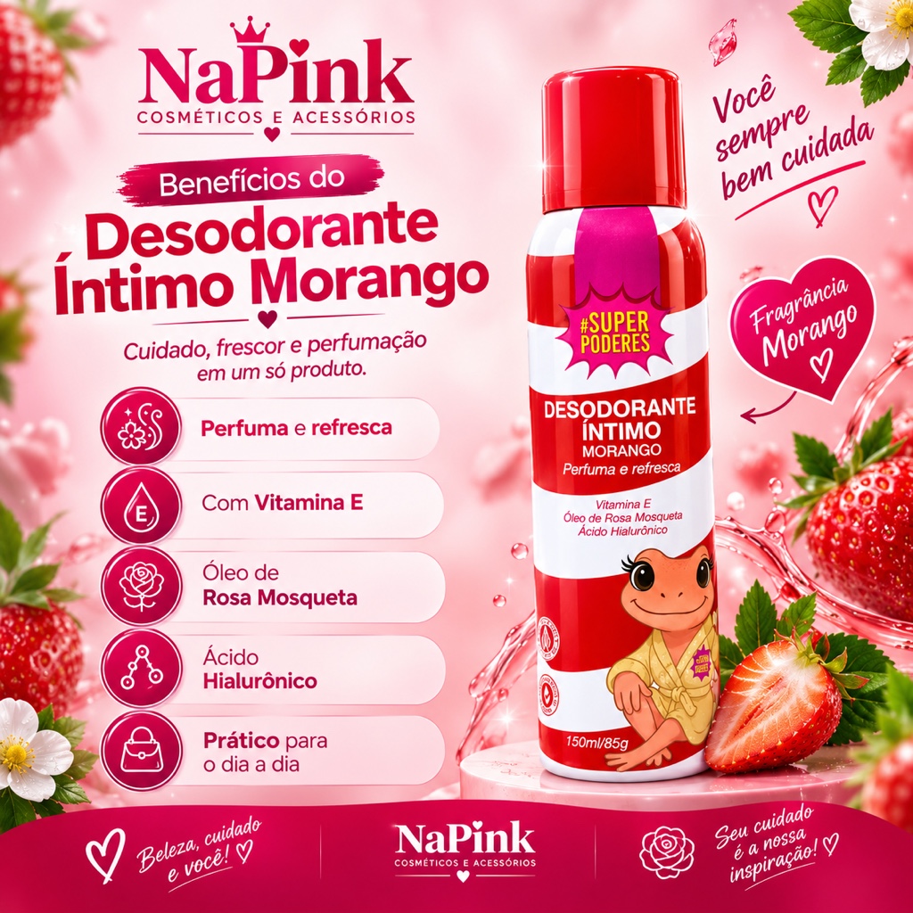 Desodorante Íntimo Morango