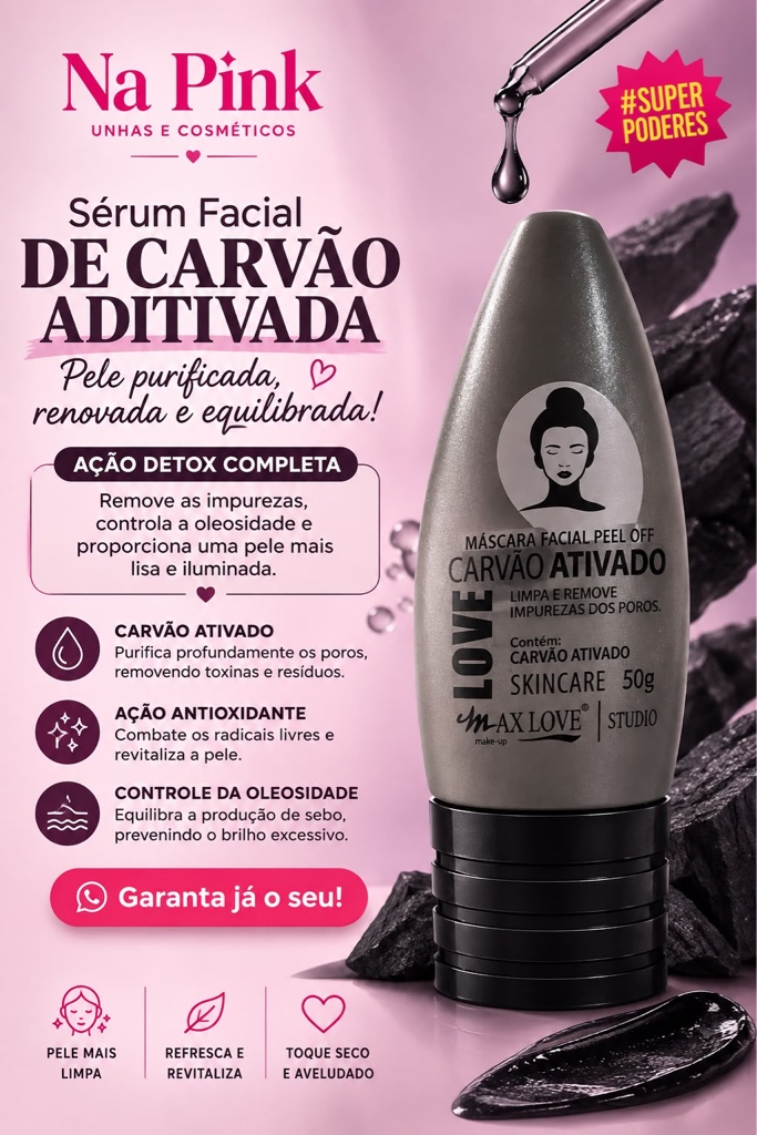 Máscara Facial Carvão Ativado