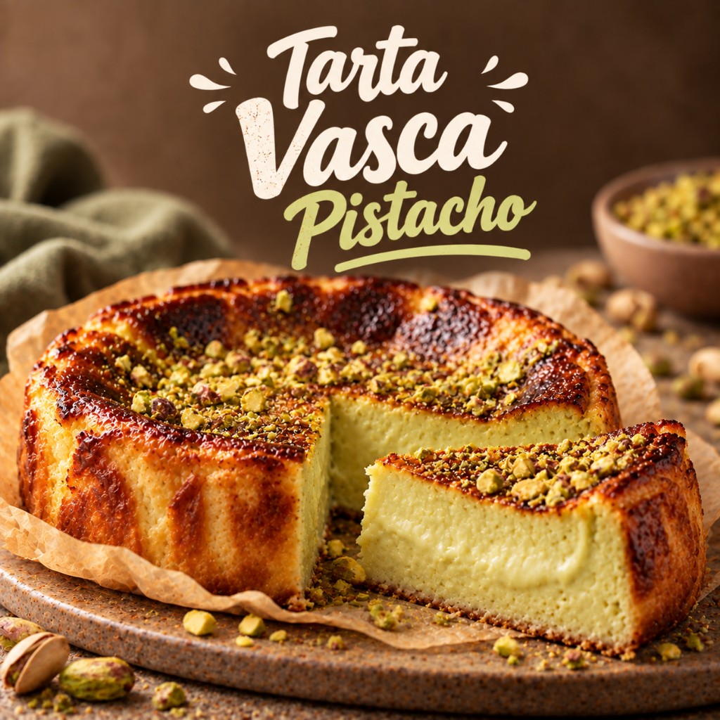Tarta Vasca Pistacho