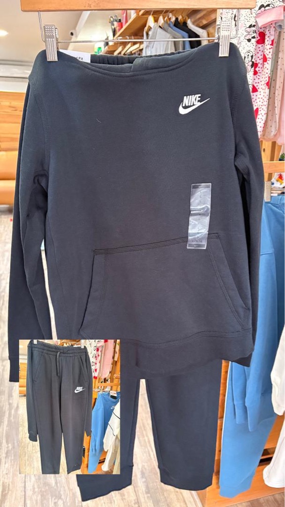Conjunto Negro Nike niño