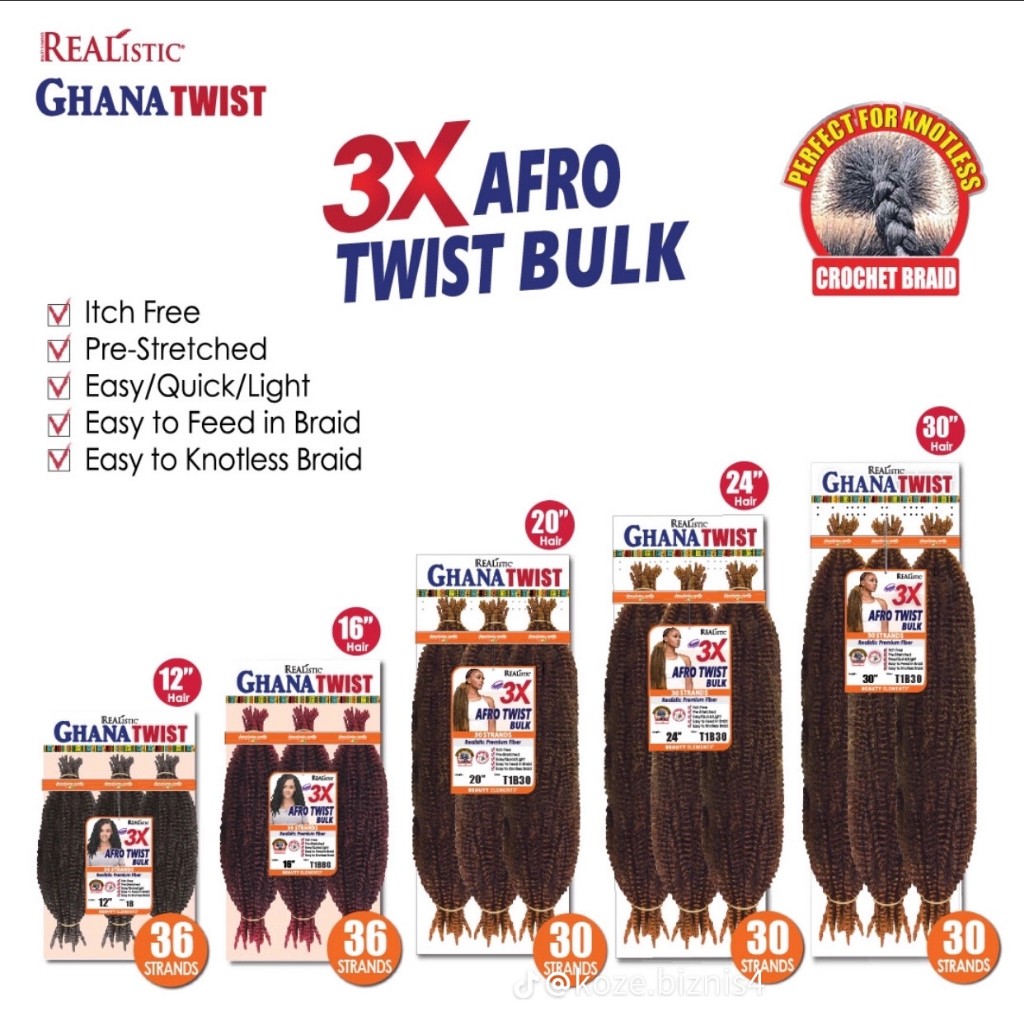 afro Twist bulk 24" KINKI x3 #4