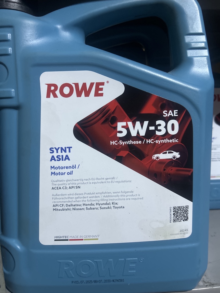 ROWE 5W-30 sintético Asia
