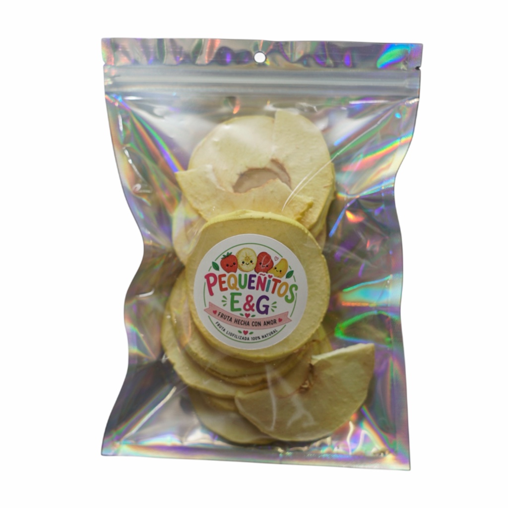 manzana liofilizada