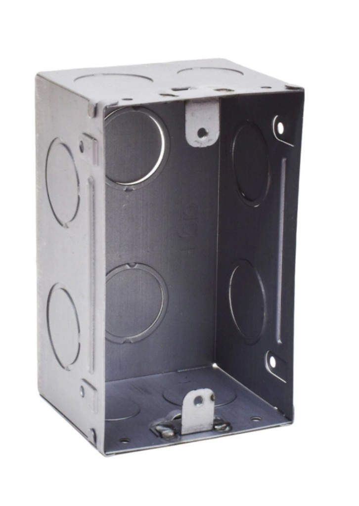 Caja rectangular de chapa embutir