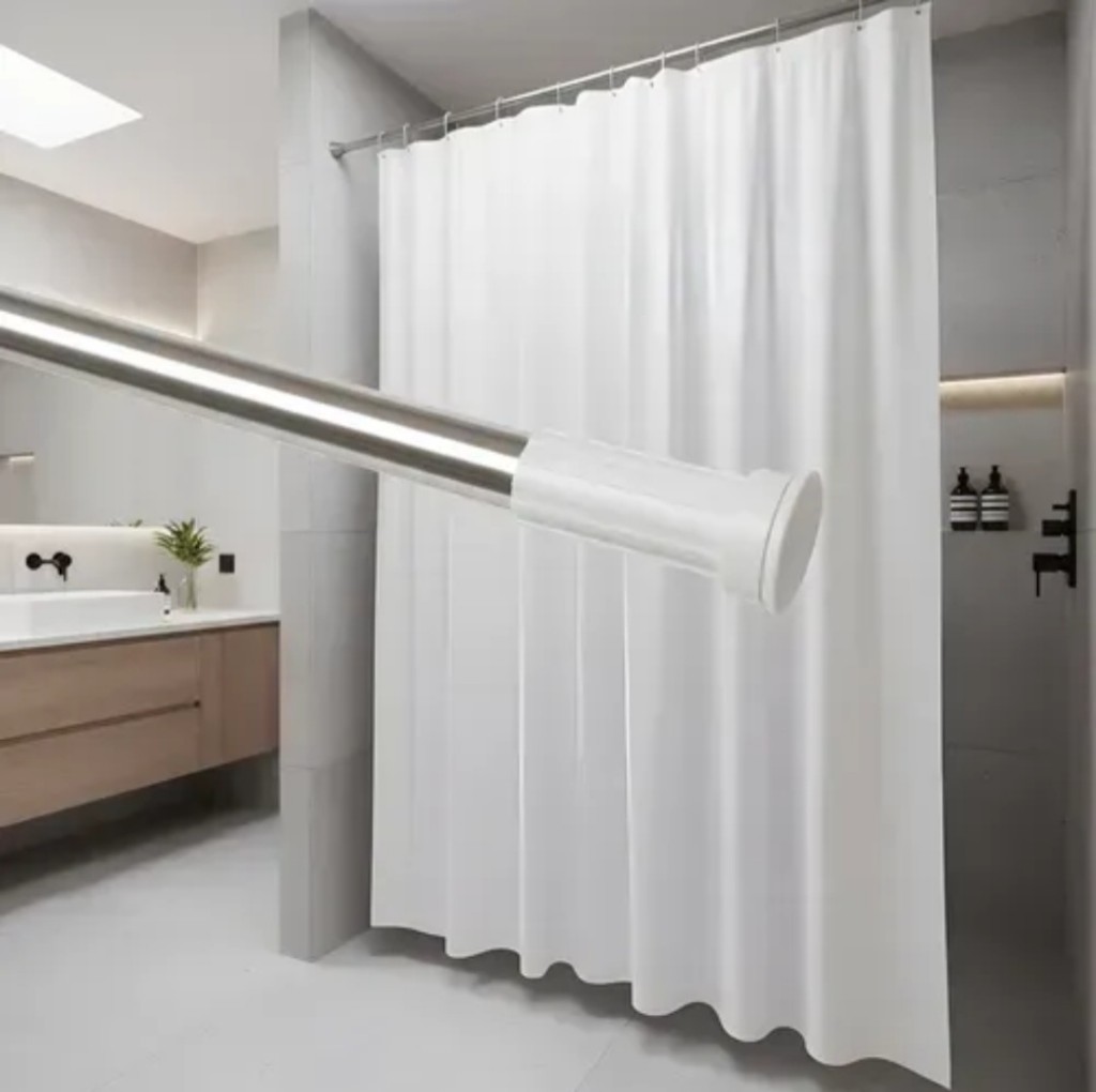Barral extensible 1,2 a 2m p/ cortinas de baño
