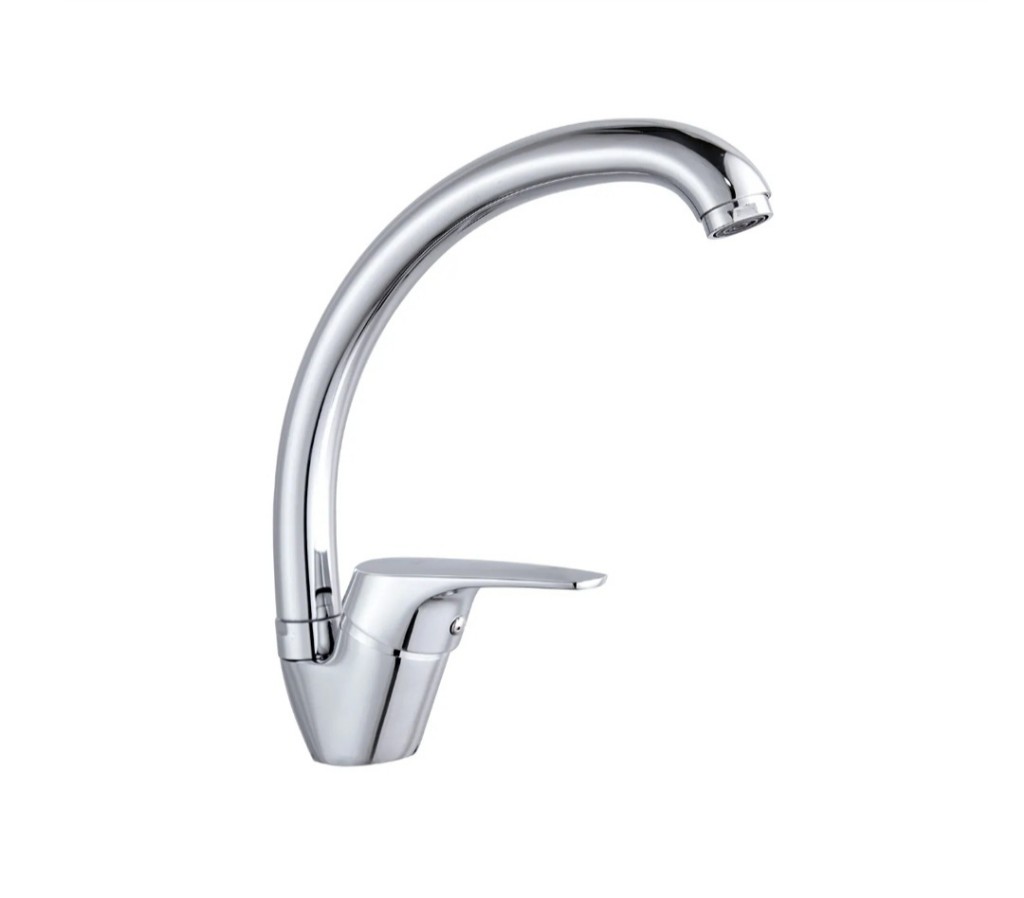 Canilla monocomando cocina mesada pico cisne