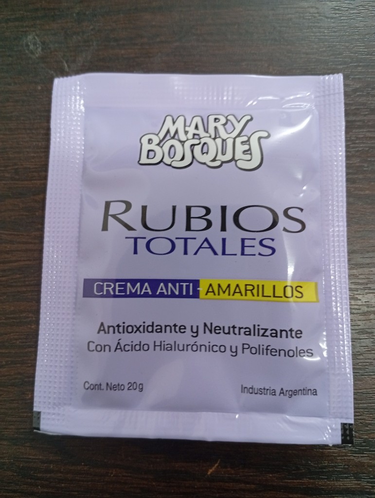 CREMA MATIZADORA SACHET MARY BOSQUES