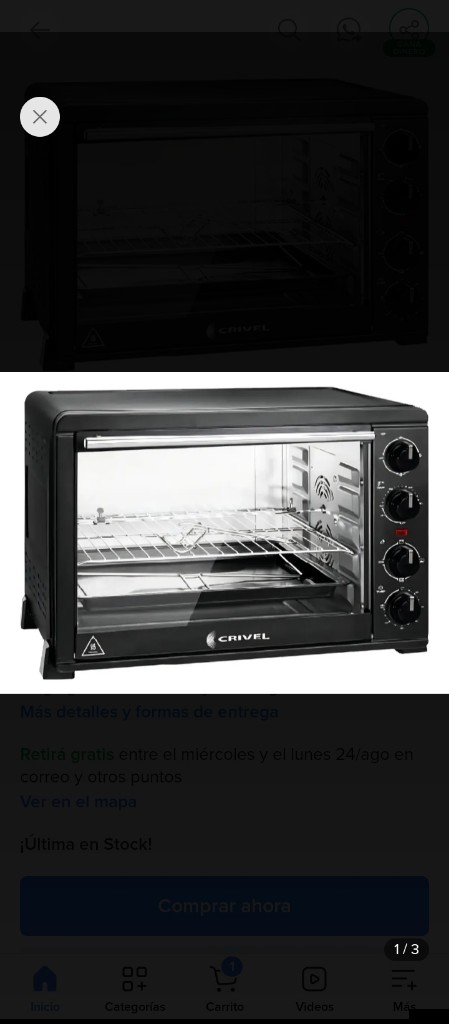 HORNO ELÉCTRICO CRIVEL 53 L ACCESORIOS SPIEDO