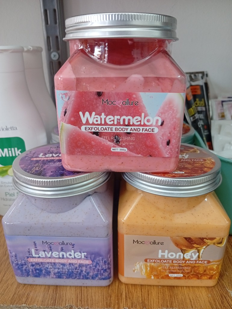 EXFOLIANTES HONEY, WATERMELON, LA VENDER 350G