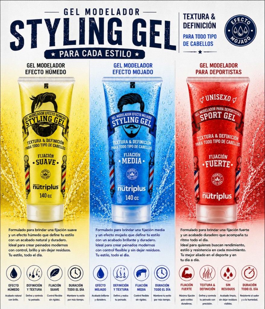 GEL PARA EL CABELLO X 140CC NUTRIPLUS